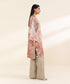 2 Piece - Printed Satin Suit